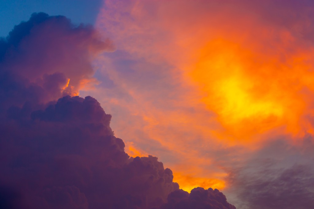 Clouds giving way to enlightenment